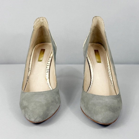 Louise et Cie Shoes - LOUISE ET CIE GREY SUEDE & SNAKE HEELS